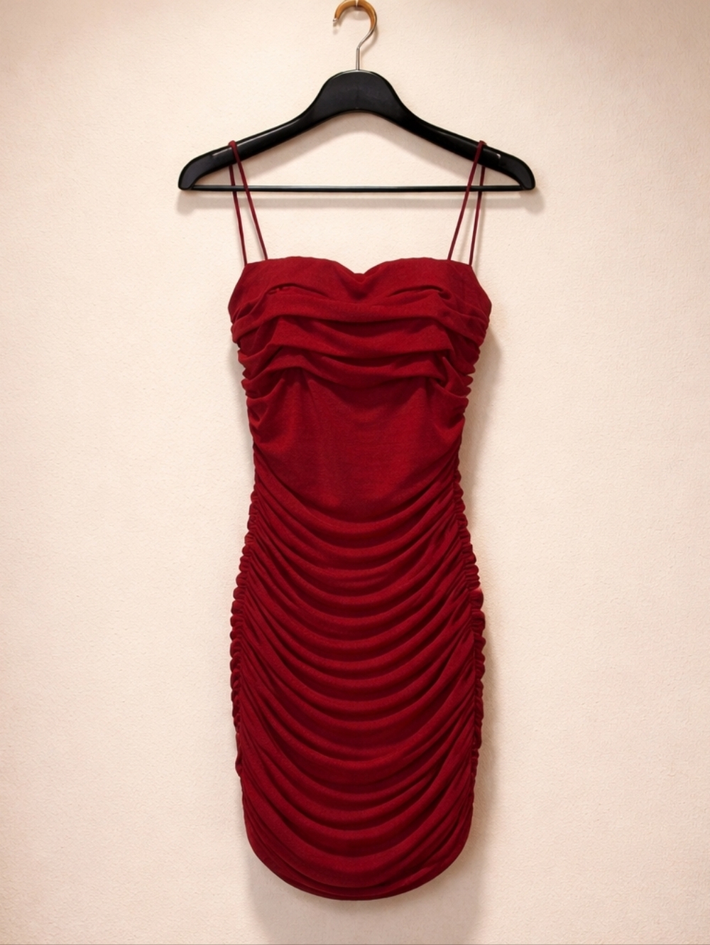 Princess Polly Maroon Red Scrunch Prom Formal Bodycon Dress